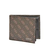 Guess, Vezzola, Textile Wallet, Billfold, w/sf w/cp, Brown Logo, For Men