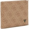 Guess, Vezzola, Textile Wallet, Small Billfold, SMVZLALEA20, Brown, For Men