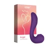 Honey Play Box, Angel, Clit Suckers, G Spot Vibrator &amp; Clit Licking Tongue 3-In-1, 9 Vibrating + 9 Licking + 3 Sucking Modes, USB Rechargeable, Silicone+ABS, 18.00 × 13.00 × 6.50 cm, Violetinė