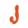 Honey Play Box, Joi Pro, Vibrator &amp; Clit Licker 2-In-1, 360° Rotating Head &amp; Clit Stimulator, 7 Vibration Modes &amp; 7 Rotation Modes, Remote Control, Curved, USB Rechargeable, Silicone+ABS, 17.27 × 9.14 × 3.76 cm, Oranžinis