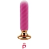 Honey Play Box, Rose Twister, Vibrating Anal Plugs, 10 Vibrating Modes, Hands-Free Remote, Curved, USB Rechargeable, ABS+Medical Silicone, 12.95 × 3.00 cm, Rožinė