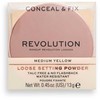 „Makeup Revolution Conceal &amp; Fix“ veganiška birių, fiksuojančių pudrų rinkinys, vidutinio dydžio, geltona, 13 g