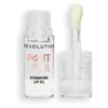 „Makeup Revolution Pout Vegan Glossy Lip Oil“ blizgus lūpų aliejus „Lychee Clear“, 4 ml