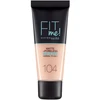 „Maybelline Fit Me Matte + Poreless“ skystas makiažo pagrindas, 104 „Soft Ivory“, 30 ml