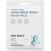 PaxMoly AHA + BHA Glowing Sheet Mask Face Day & Night, 25 ml