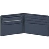 Piquadro, Akron, Leather Wallet, With Detachable Document Holder, Mėlyna, For Men