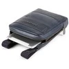 Piquadro, Obidos, Leather Crossbody Bag, Mėlyna, 17 x 22 x 5.00 cm, For Men