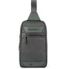 Piquadro, Piquadro, Leather Backpack, Military Žalias, Sling Bag, For Men