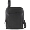 Piquadro, Tallin, Leather Crossbody Bag, Juodas, 23 X 18 X 5 cm, For Men