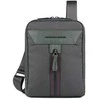 Piquadro, Trakai, Shoulder Bag, Textile Crossbody Bag, Žalias, 16 x 22 x 4 cm, For Men