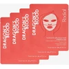 Rodial Dragon's Blood Hydrating Gel Mask Face, 4 vnt., 4 vnt.
