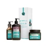 Set Arganicare: Argan Oil & Sviestmedžių aliejumi Hair Šampūnas Repairing & Moisturising, 400 ml + Argan Oil & Sviestmedžių aliejumi Hair Serum Reparative, 100 ml + Argan Oil & Sviestmedžių aliejumi Hair Treatment Kreminis Mask Repair Moisturizing, 500 ml