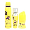Rinkinys „Beverly Hills Polo Club“: 1982 m. – „Sport 8“ kvepalai moterims, 50 ml + 1982 m. – „Sport 8 Freshness“ kūno purškiklis, 150 ml + „No. 8“ antiperspirantas-dezodorantas rutulinis dezodorantas moterims, 50 ml