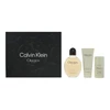 Set Calvin Klein: Obsession Eau De Toilette For Men, 125 ml + Obsession Anti-Sweat Dezodorantas Stick For Men, 75 g + Obsession Calming After-Shave Balm, 75 ml