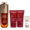 Set Clarins: Super Restorative, Reparative, Day, Kreminis, For Face, 15 ml + Super Restorative, Reparative, Night, Kreminis, For Face, 15 ml + Double, Anti-Ageing, Serum, For Face, 50 ml + S.O.S., Moisturizing, Liquid Primer, 5 ml *Miniature