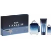 Set Coach: Mėlyna Eau De Toilette For Men, 100 ml + Mėlyna Eau De Toilette For Men, 15 ml + Mėlyna Dušo želė Beard & Hair, 100 ml