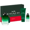 Set Coach: Žalias Eau De Toilette For Men, 100 ml + Žalias Eau De Toilette For Men, 15 ml + Žalias Dušo želė Body All Skin Types, 100 ml