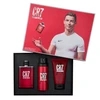 Set Cristiano Ronaldo: CR7 Eau De Toilette For Men, 100 ml + CR7 Dušo želė For All Skin Types, 150 ml + CR7 Scented Purškiklis For Men, 150 ml