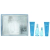 Set Davidoff: Cool Vanduo Losjonas kūnui Body, 75 ml + Cool Vanduo Eau De Toilette For Women, 50 ml + Cool Vanduo Dušo želė All Skin Types, 75 ml + Cool Vanduo Eau De Toilette For Women, 15 ml *Miniature