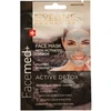 Set Duo, Eveline Cosmetics, Facemed+ Active Detox, Carbon, Detoxifying, Clay Mask, 2 pcs, 10 ml