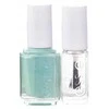 Rinkinys „Essie“: nagų lakas „Vegan Glossy Shine Finish“ „Nagų lakas 99 Mint Candy Apple“ 13,5 ml + nagų priežiūros priemonės – „Good To Go Top Coat“ nagų stiprinimo lakas, 5 ml