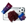 Set FC Barcelona: FC Barcelona Body Sponge + FC Barcelona Hair Styling Wax, 100 g + FC Barcelona Bath Bomb + FC Barcelona Dušo želė, 100 ml + FC Barcelona Metal Cup Holder