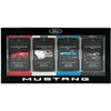 Set Ford: Mustang Raudona, Eau De Toilette, For Men, 20 ml + Mustang Baltas, Eau De Toilette, For Men, 20 ml + Mustang Mėlyna, Eau De Toilette, For Men, 20 ml + Mustang Juodas, Eau De Toilette, For Men, 20 ml