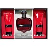 Set Ford: Mustang Raudona Eau De Toilette For Men, 100 ml + Mustang Raudona After-Shave Balm, 100 ml + Mustang Raudona Cleansing Dušo želė For All Skin Types, 100 ml
