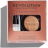 Rinkinys Makeup Revolution Flawless Foil Conflict: akių šešėliai + pagrindas