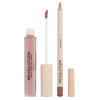 Rinkinys „Makeup Revolution“: skysti lūpų dažai „Makeup Revolution Brunch“, 3 ml + lūpų pieštukas „Makeup Revolution Precision Lip Liner Brunch“, 1 g
