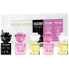 Moschino rinkinys: Toy 2 Bubble Gum EDP Unisex, 2 buteliukai, 5 ml + Toy 2 EDP Unisex, 2 buteliukai, 5 ml + Toy Boy Unisex parfuminis vanduo, 5 ml
