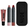 Set Nudestix: Raudona Hot Lips Mini Kit Royal Kreminis Lipstick 04 Nude, 2 ml + Raudona Hot Lips Mini Kit Royal Kreminis Lipstick Posh 2.5 ml