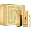 Set Paco Rabanne: 1 Million Eau De Toilette For Men, 100 ml + 1 Million Eau De Toilette For Men, 10 ml + 1 Million Dušo želė For All Skin Types, 100 ml