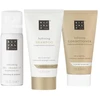 „Rituals“ rinkinys: prabangi plaukų priežiūra, drėkinamasis plaukų šampūnas, 70 ml + prabangi plaukų priežiūra, drėkinamasis plaukų kondicionierius, 70 ml + gaivinantis plaukų sausų plaukų šampūnas, 50 ml moterims