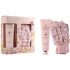 Set The Luxury Bathing Company: Wildflowers Moisturizing Hand Kreminis, 100 ml + Wildflowers Gardening Synthetic Gloves For Women, 2 vnt.