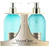 Newcos VIVIAN GRAY rinkinys Gemstone Jasmine & Patchouli: skystas kremas-muilas ir rankų losjonas, 2 x 300 ml