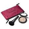 „Trick Of The Light Extra Dimension Skinfinish“ rinkinys MAC makiažui: tekstilinė makiažo dėžutė, bordo spalvos + MAC Multi Face 143S + „Extra Dimension Skinfinish“ paryškinimo pudra, magnetinis patrauklumas, 9 g