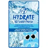 W7, Hydrate 3D, Revitalizing, Sheet Mask, For Face, 18 g
