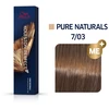 "Wella Koleston Perfect Me+ 7/03 Pure Naturals" plaukų dažai 60ml