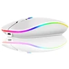Belaidė įkraunama optinė pelė, Plona 2,4 GHz „Bluetooth“, balta