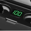 Bluetooth ausinės su mikrofonu ir maitinimo bloku, juodos