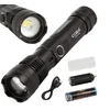 Įkraunamas taktinis LED žibintuvėlis xhp50