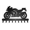 Kabykla rūbams ir raktams Sportinis motociklas, juodos spalvos