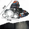 LED pakraunamas galvos žibintuvėlis, IPX-44