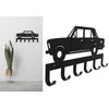 Sieninė kabykla rūbams ir raktams Automobilis, 35cm, juodos spalvos