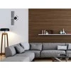 Sieninis laikrodis Modern lines. juodas