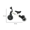 Triratis balansinis dviratukas Trike Fix, baltas