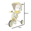 Triratukas Trike Fix 6in1, geltonas