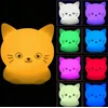 Vaikiškas LED šviestuvas katinėlis, RGB su valdymo pulteliu