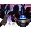 Žvaigždžiu projektorius - naktinė LED RGB lempa su valdymo pulteliu
